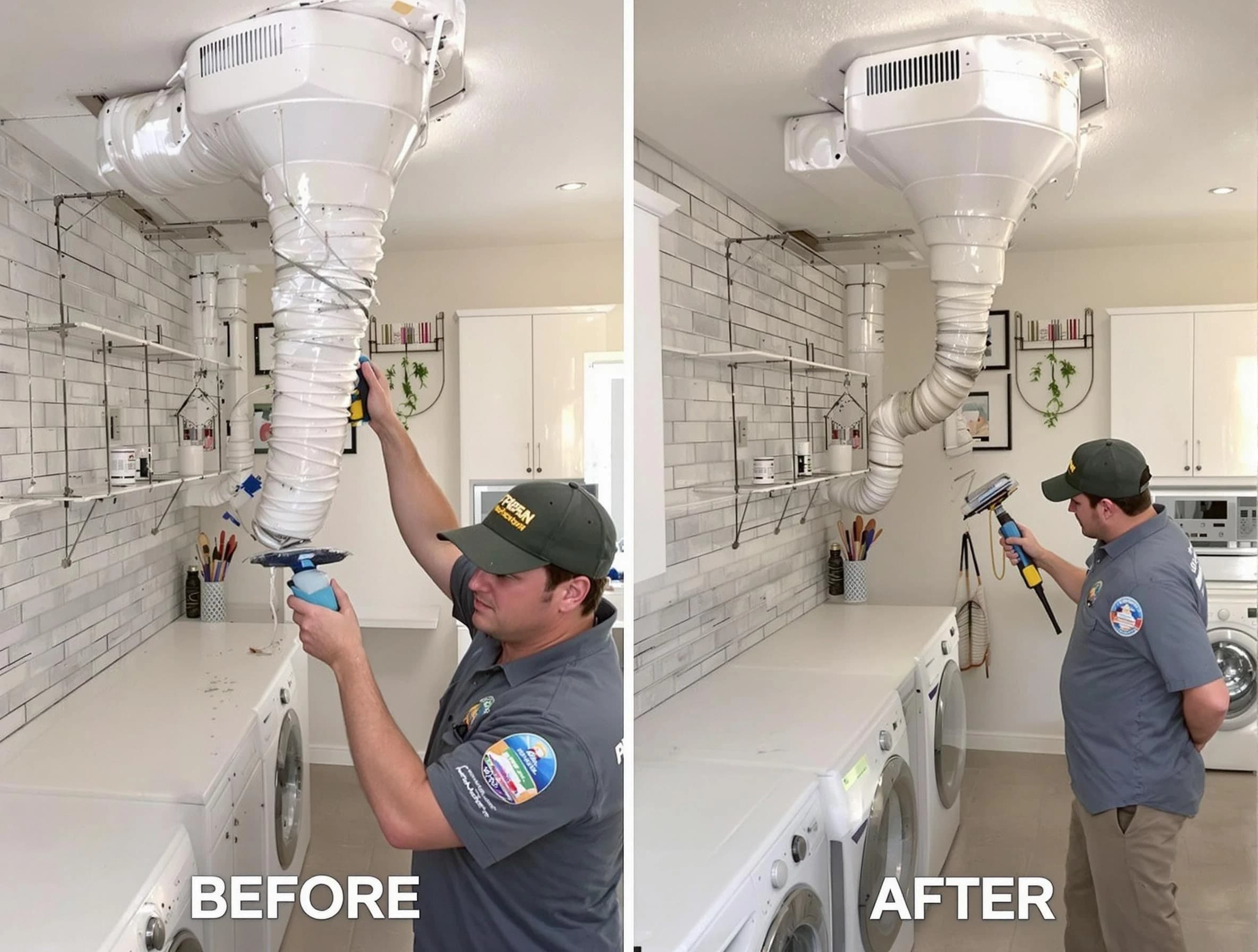 Professional dryer exhaust vent cleaning by Suwanee Dryer Vent Cleaning in Suwanee