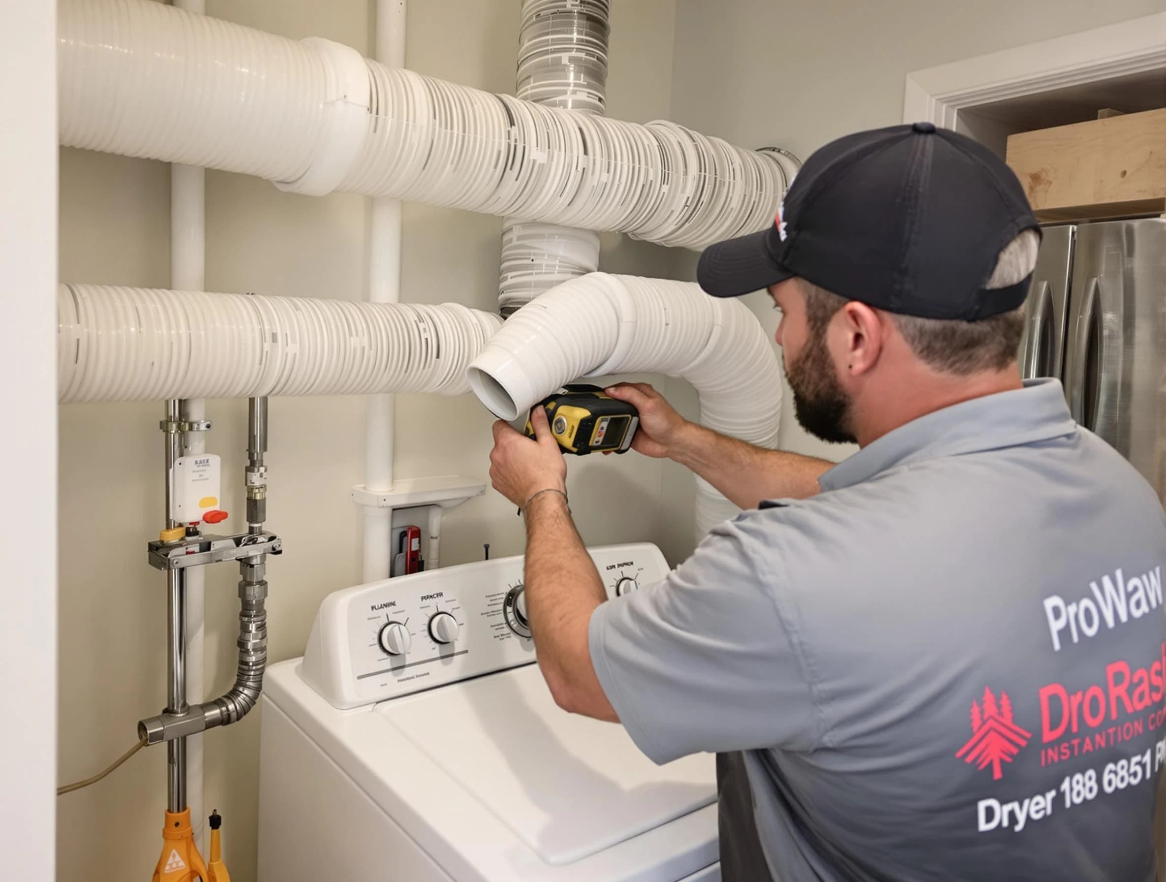 Professional dryer vent hose installation by Suwanee Dryer Vent Cleaning in Suwanee