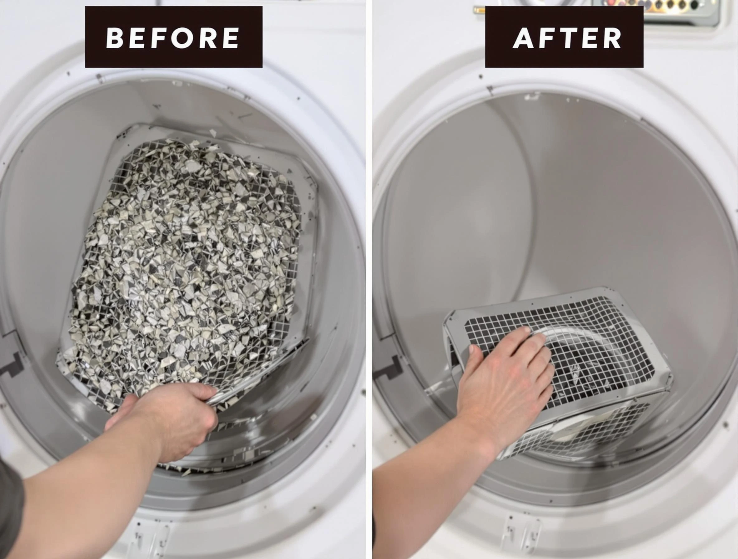 Professional lint trap cleaning by Suwanee Dryer Vent Cleaning in Suwanee