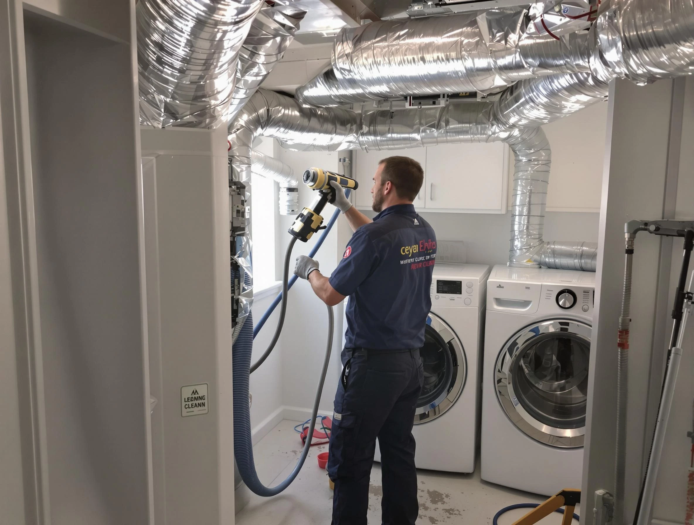 Suwanee Dryer Vent Cleaning specialist using advanced equipment for thorough duct cleaning in Suwanee